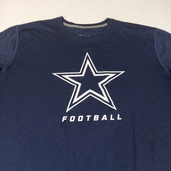 Nike Men's Dallas CawboysNavy Blue Football T-Shirt Size XL - Picture 5 of 12